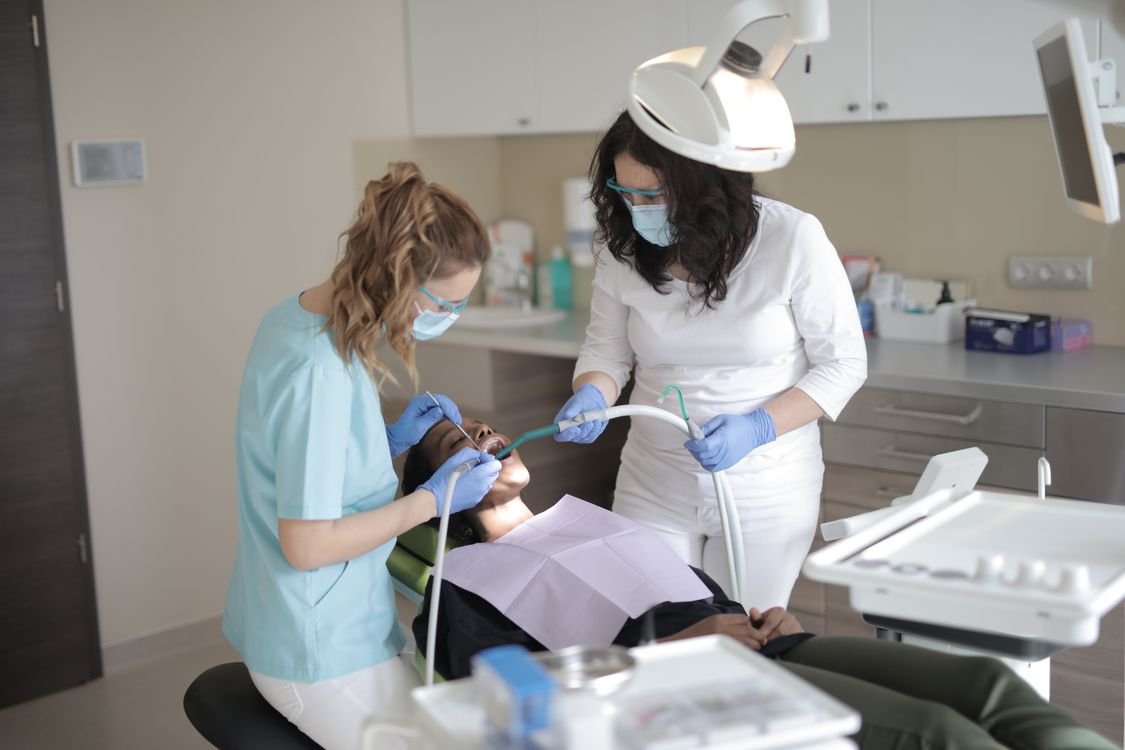 Periodontal maintenance cleaning at a dental office in Aurora Ontario
